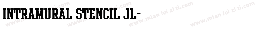 Intramural Stencil JL字体转换